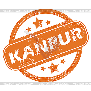Kanpur round stamp - vector image