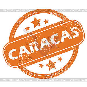 Caracas round stamp - vector clipart