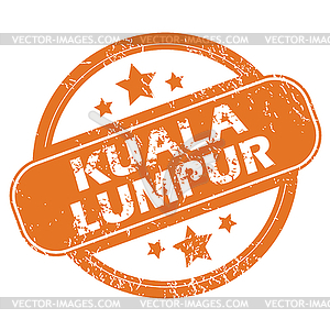 Kuala Lumpur round stamp - vector clipart