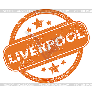 Liverpool round stamp - vector image