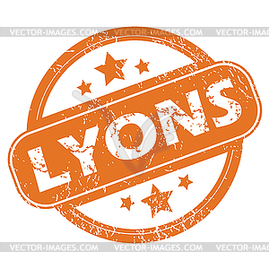 Lyons round stamp - vector clipart
