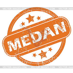 Medan round stamp - vector image