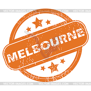Melbourne round stamp - vector clipart