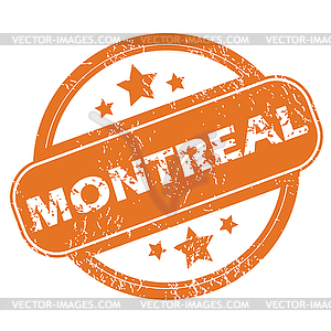 Montreal round stamp - vector clipart