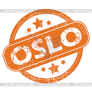 Olso round stamp - vector clipart