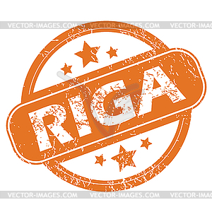 Riga round stamp - vector clipart