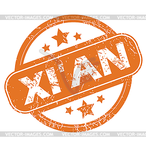 Xi An round stamp - vector image