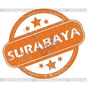 Surabaya round stamp - vector image