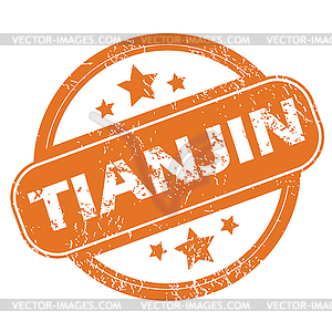 Tianjin round stamp - vector clipart