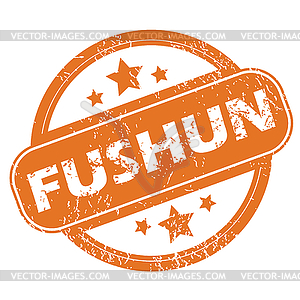 Fushun round stamp - vector image