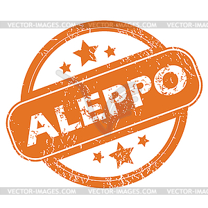 Aleppo round stamp - vector clip art