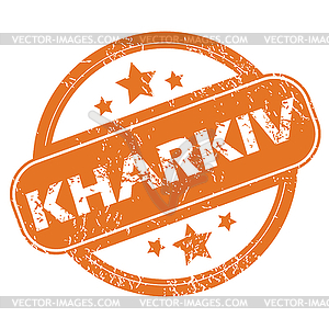 Kharkiv round stamp - vector clip art