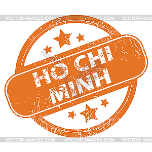 Ho Chi Minh round stamp - vector image