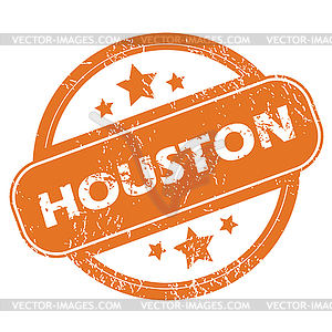 Houston round stamp - vector clipart