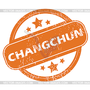 Changchun round stamp - vector clip art
