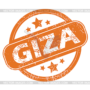 Giza round stamp - vector clipart