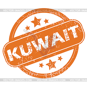 Kuwait round stamp - vector image