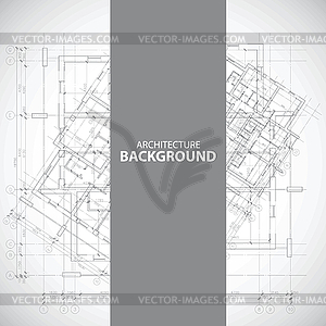 Architecture background  - white & black vector clipart