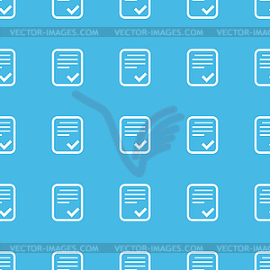 Approved document straight pattern - vector image