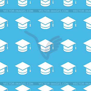 Academic hat straight pattern - vector EPS clipart