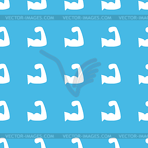 Muscular arm straight pattern - vector clipart