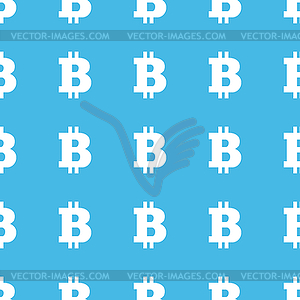 Bitcoin straight pattern - vector image
