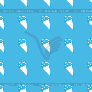 Ice cream straight pattern - vector image