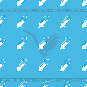 Tilted opposite arrows straight pattern - vector clipart