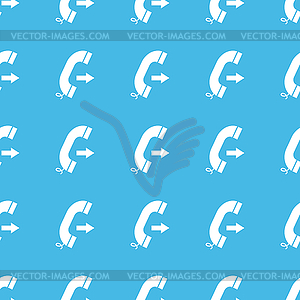 Outgoing call straight pattern - vector clipart