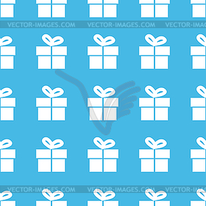 Gift box straight pattern - vector EPS clipart