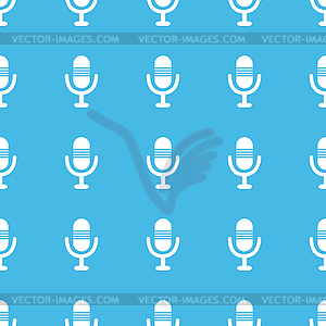 Microphone straight pattern - vector clip art