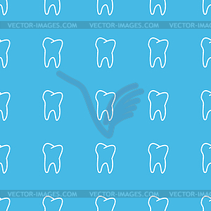 Tooth straight pattern - vector image