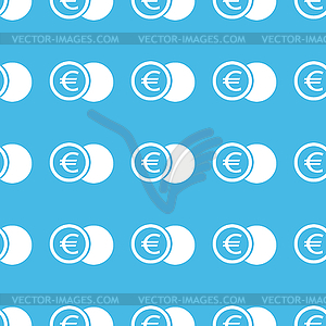 Euro coin straight pattern - vector EPS clipart