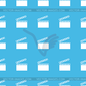 Clapperboard straight pattern - vector image