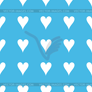 Hearts straight pattern - vector clip art