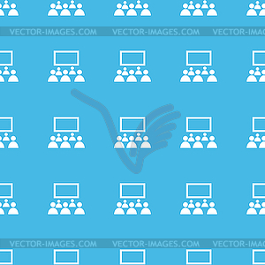 Audience straight pattern - vector clipart