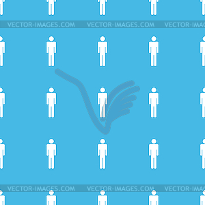 Man straight pattern - vector image