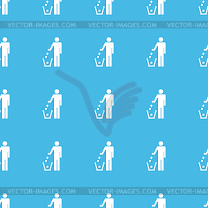 Recycling straight pattern - vector clipart