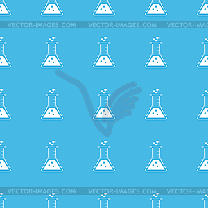 Conical flask straight pattern - vector image