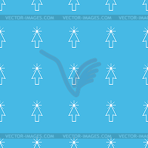 Arrow cursor straight pattern - vector image