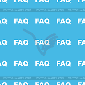 FAQ straight pattern - vector clip art