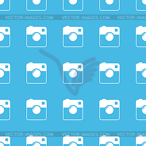 Square camera straight pattern - vector image