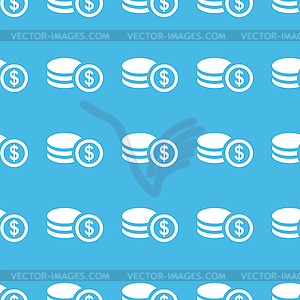 Dollar rouleau straight pattern - vector clipart