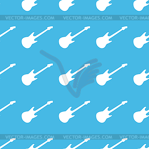 Guitar straight pattern - color vector clipart