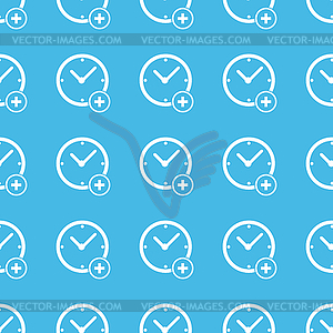 Add time straight pattern - vector clipart