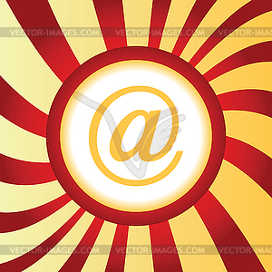 Mail abstract icon - vector image