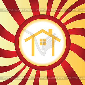 Cottage abstract icon - vector image