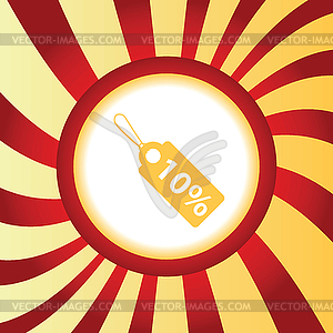 Discount abstract icon - vector clipart