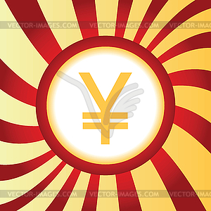 Yen abstract icon - vector clipart