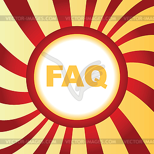 FAQ abstract icon - vector clip art